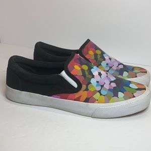 ✨ Bucketfeet “pink flower” canvas sneakers✨